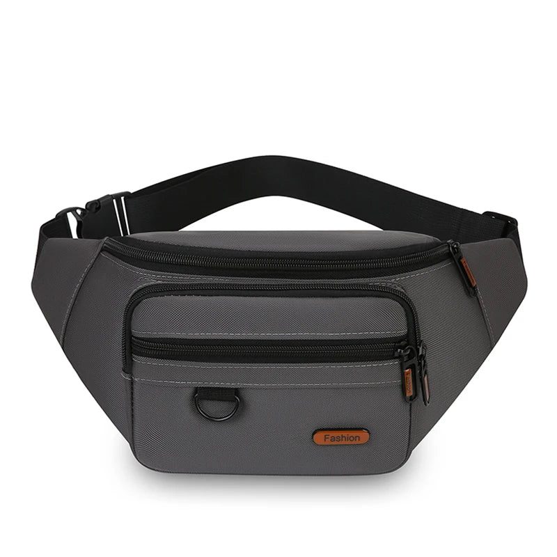 Waterproof Men's Waist Pack Fanny Pack with Adjustable Strap for Travel Sports Running - Quick-Access Outdoor Waist Bag