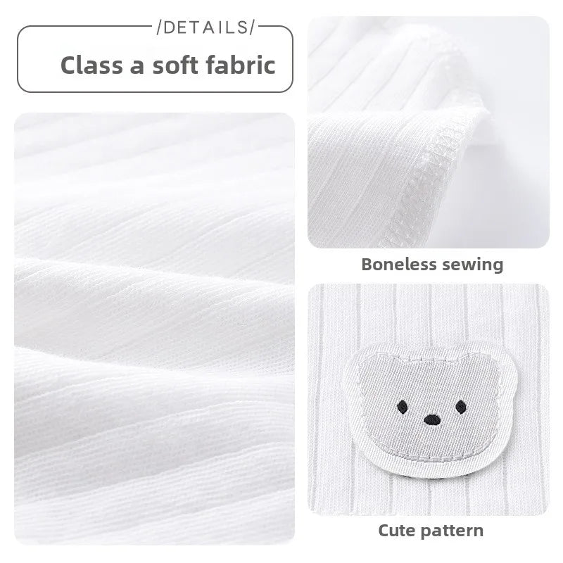 Newborn Cotton Soft Hat Baby Pure Cotton Cartoon Cap Infant 0-3 Months Windproof Spring Hat Kids Cap Newborn Accessories