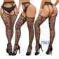 Women Sexy Suspender Stockings Open Crotch Pantyhose Fishnet Tights Hot Fashion Night Party Mesh Net Leggings Garters Hosiery
