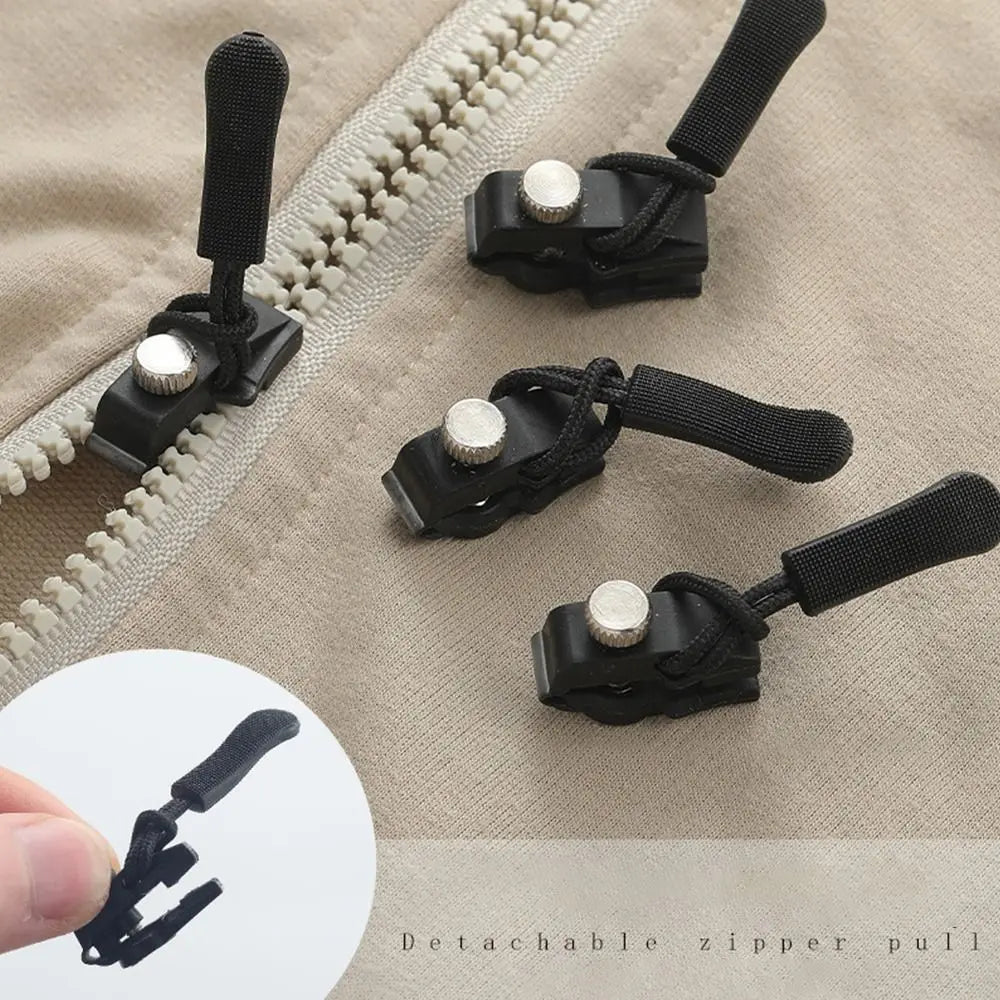 New 3 Different Size Zipper Repair Kit Removable Replacement Bad Buckle Instant Zipper Puller DIY Sewing Tools Zipper Head