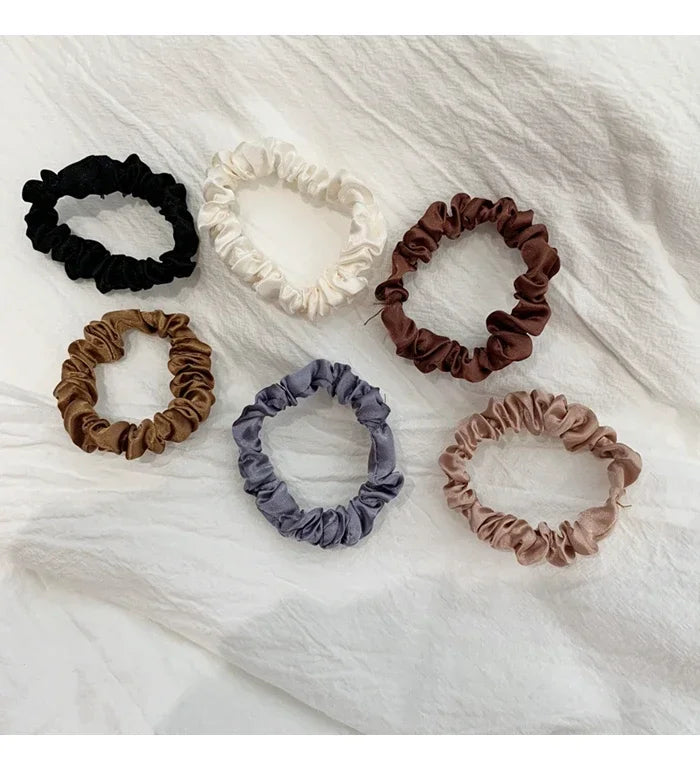 6/12 PCS Elegant women's headband, rubber band, elastic band, softer than silk hair | Satin headband |