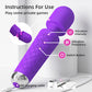 USB Rechargeable Powerful Clitoris Vibrator AV G-Spot Massager Sexual Wellness Erotic Adult Toy for Women