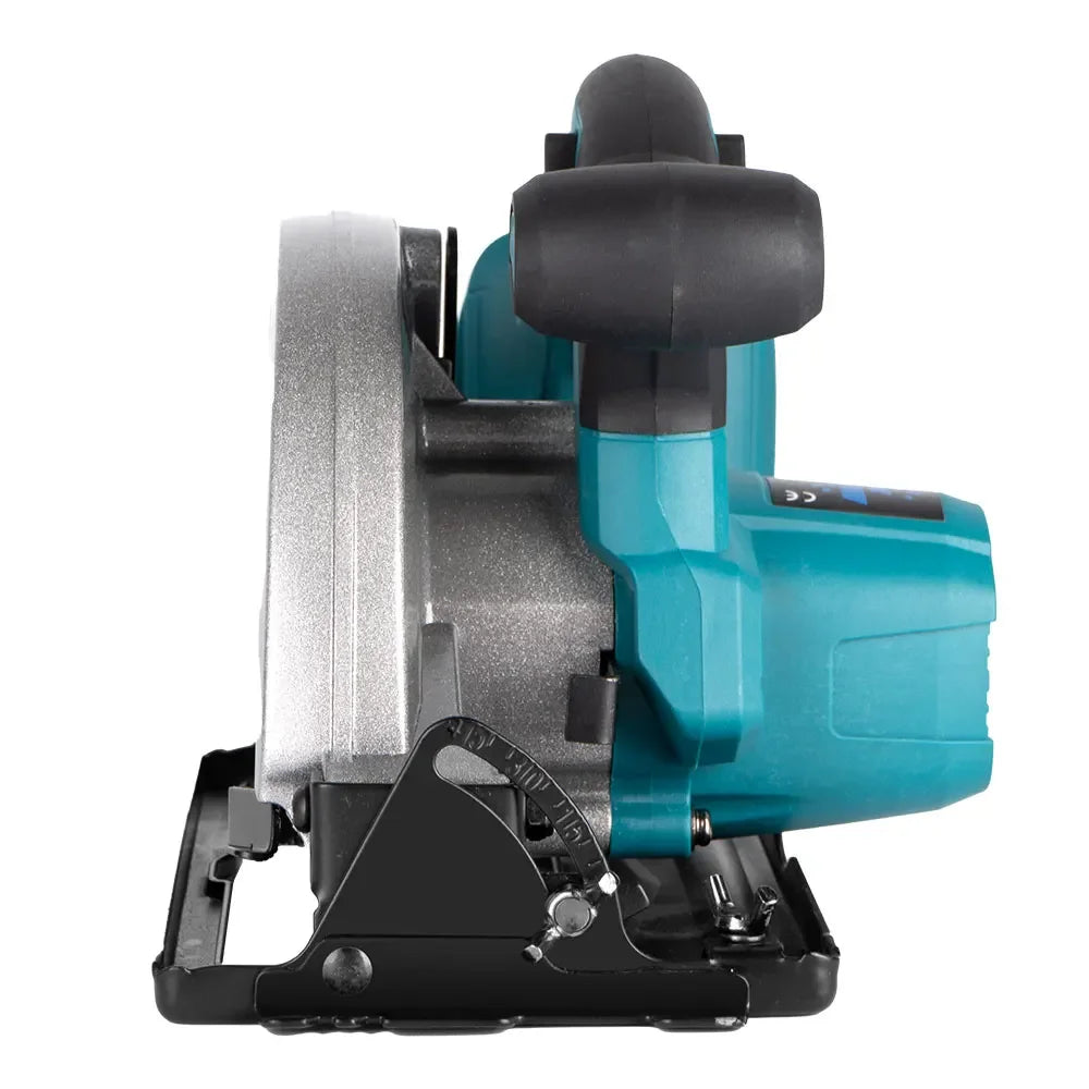 YOFIDRA 7Inch Brushless Electric Circular Saw 180mmCordless Adjustable Angle Cutting Power Tool Fit For Makita 18V Battery Pin