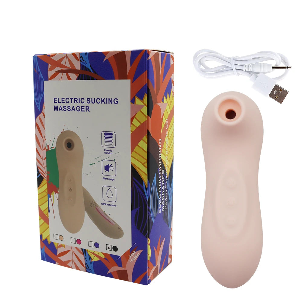 Powerful Suction Cup Clitoral Sucking Vibrator for Women Female Clitoral Nipple Oral Vacuum Stimulator Massager Adult Products