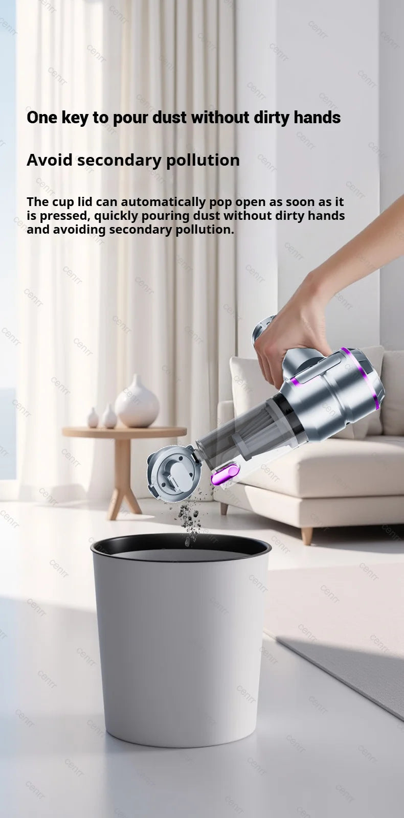 Mini Car Vacuum Cleaner 998000PA Cordless Powerful for Home Handheld Blower Car Cleaner Portable Car Vacuum Cleaner