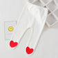 0-18M Baby Girl Pant with Footies Heart Trousers Newborn Infant PP Pant Toddler Girl Clothes Elastic Waist Kid Legging A1119