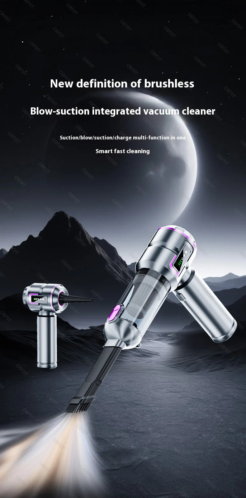 Mini Car Vacuum Cleaner 998000PA Cordless Powerful for Home Handheld Blower Car Cleaner Portable Car Vacuum Cleaner