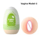 New Egg-Shaped Portable Male Masturbator Made of Soft Rubber with Realistic Vagina Texture Design Penis Massage Adult Sex Toy
