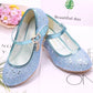 Girls High Heels Children's Leather Shoes Small Children Princess Single Shoes Sequins Students Dance Performance Gift