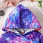 Autumn Casual And Fashionable Girls' 3d Starry Unicorn Printed Hooded Sweatshirt