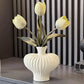 Creative Irregular Shape Vases Decor,  Living Room Flower Arrangement Table Decoration Light Luxury Style Vase, 1Pc