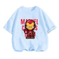 Superhero Iron Man Tshirt Kids 3 -14 Years Old Boys Clothes Top Tees The Avengers Baby Clothes Girls  T-shirts Teen Clothes