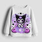 Christmas Kids Sportswear Baby Girls Hello Kitty Clothes Long Sleeve Cartoon Sweatshirt Tops Kuromi Girls Dance Team Hoodie