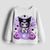Christmas Kids Sportswear Baby Girls Hello Kitty Clothes Long Sleeve Cartoon Sweatshirt Tops Kuromi Girls Dance Team Hoodie