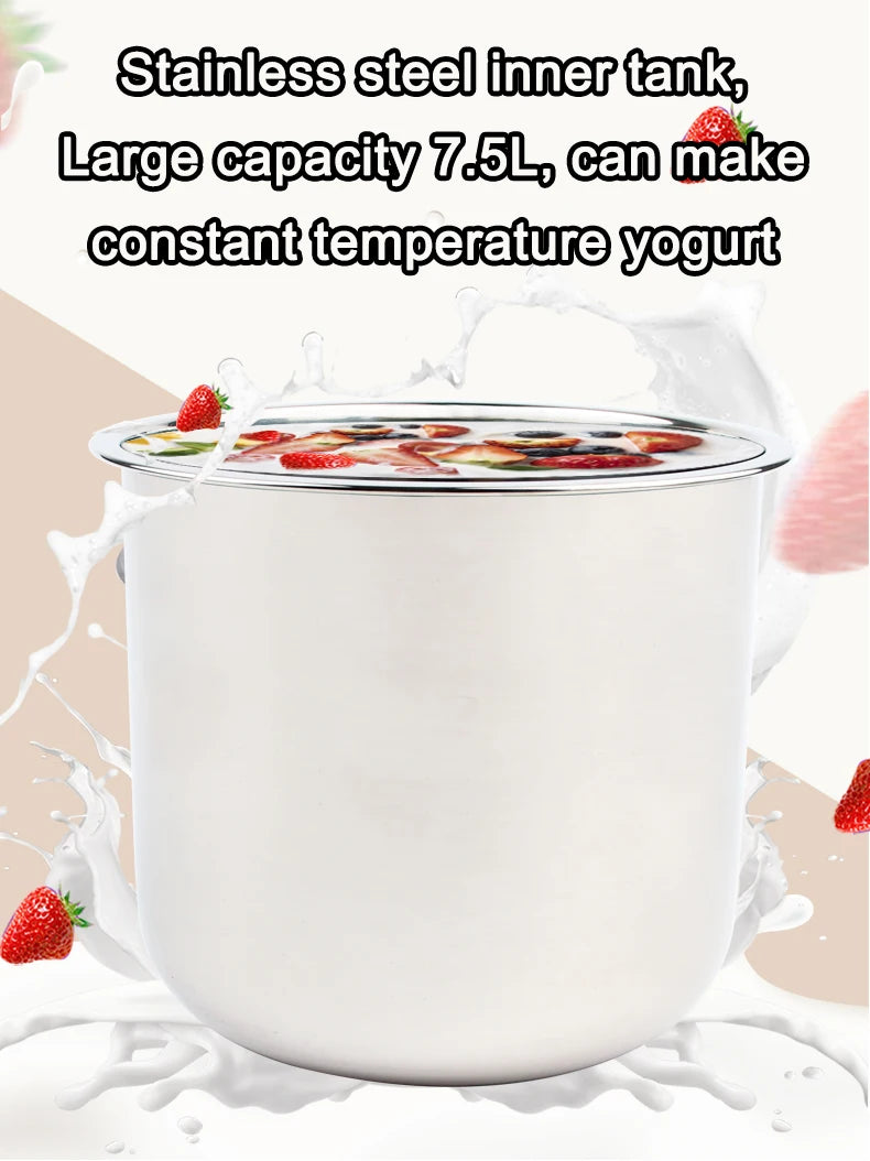 7.5L Black Garlic Fermenter Electric Garlics Smart Fermentation Machine Automatic Zymolysis Enzyme Wine Pot Natto Yogurt Maker