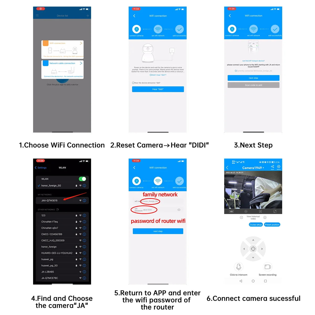 JOOAN 4K 6MP HD  PTZ Camera Outdoor Dual Lens Dual Screen AI Tracking 5G WIFI IP Camera Security CCTV Video Surveillance Cameras