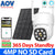 8MP 4K AOV Solar Camera Wifi 7/24 Recording Wireless Outdoor Surveillance Camera Dual Lens 365 Days Standby Home Security ICSEE