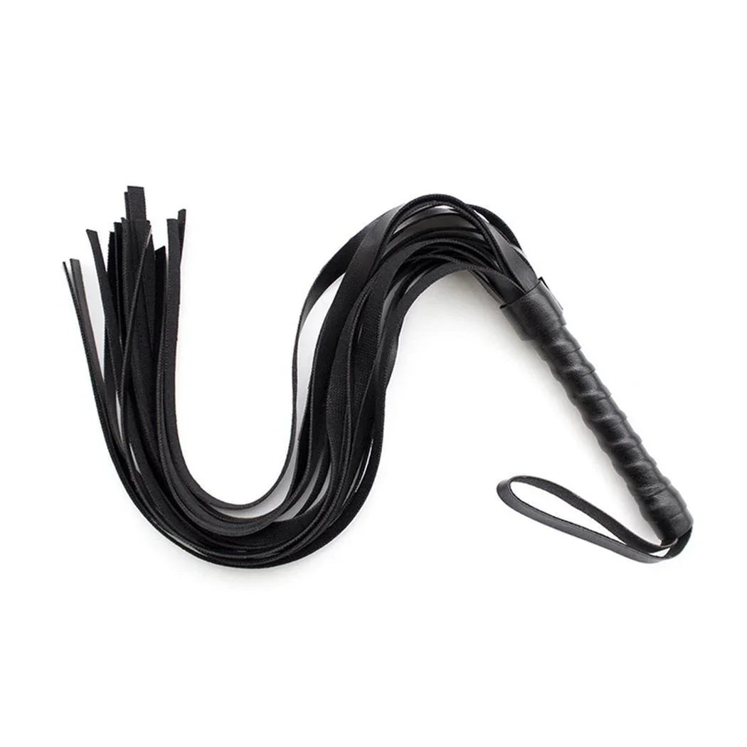 Faux Leather Pimp Whip Racing Riding Crop Party Flogger Queen Black Horse Riding Whip New
