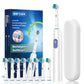 Smart Electric Toothbrush Rechargeable Tooth Brush 5 Mode Smart Timer Teeth Clean Electric Teethbrush with 8 Teethbrush Heads