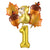 6Pcs Autumn Forest Animals Kids Birthday Party Decoration Squirrel Pine Cone Foil Balloon With 0-9 Number Ball Thanksgiving Gift