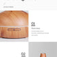 High Quality 500ml Aromatherapy Essential Oil Diffuser Wood Grain Remote Control Ultrasonic Air Humidifier with 7 Colors Light