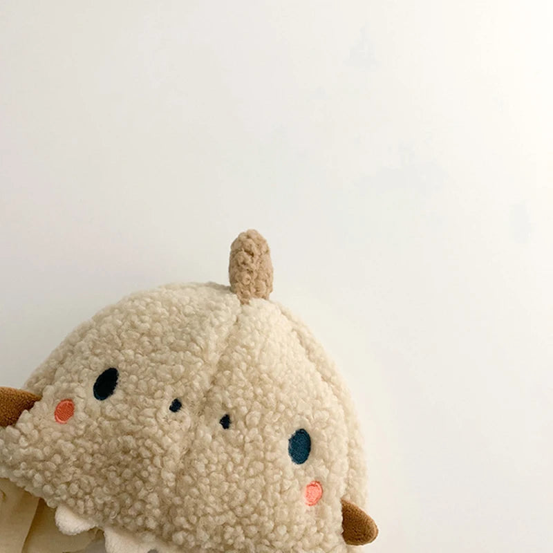 Cartoon Baby Plush Hat Winter Polar Fleece Infant Ear Protection Cap Cute Shark Kids Earflap Hats Boy Girl Warm Beanies