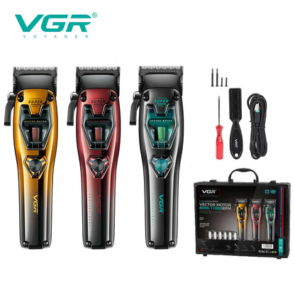 VGR Hair Clippers Vector Motor Professional Hair Cut Machine 11000RPM  Electric Clippers Adjustable Metal Trimmers for Men V-668