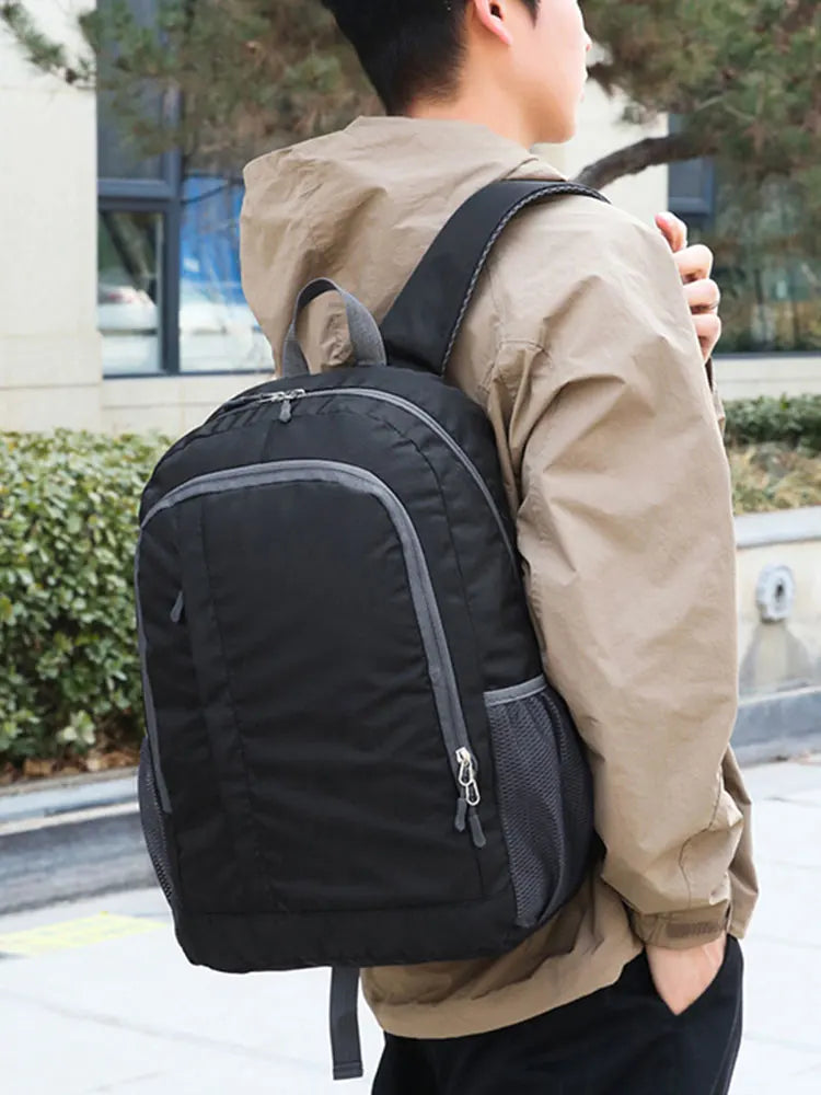 Lightweight storage backpack, outdoor sports backpack, foldable backpack, men's and women's leisure travel backpack