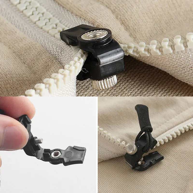 Universal Zipper Repair Kit Instant Fix Replacement Zipper Teeth Slider Puller for Jackets Bags Coats Clothing Accessories
