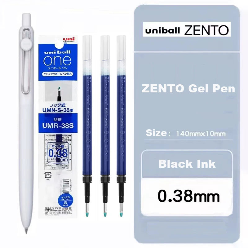 Japan Uni/Mitsubishi Uniball ZENTO series Gel Pen,Small Core 2nd 0.38/0.5mm Business Office Signing stylo back to school station