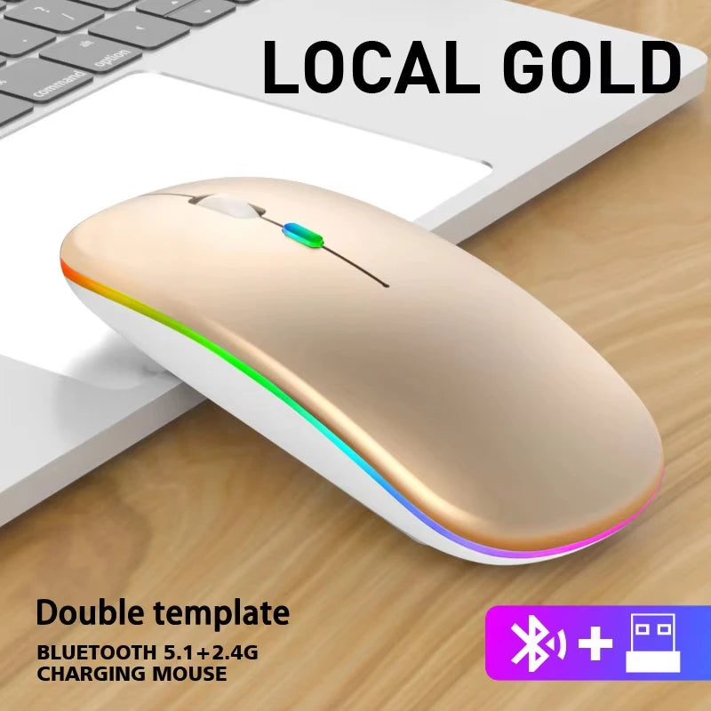 XIAOMI Silent Wireless Mouse Bluetooth-compatible Tablet 2.4G USB Portable Dual Mode Rechargeable 1600 DPI For MacBook Laptop PC