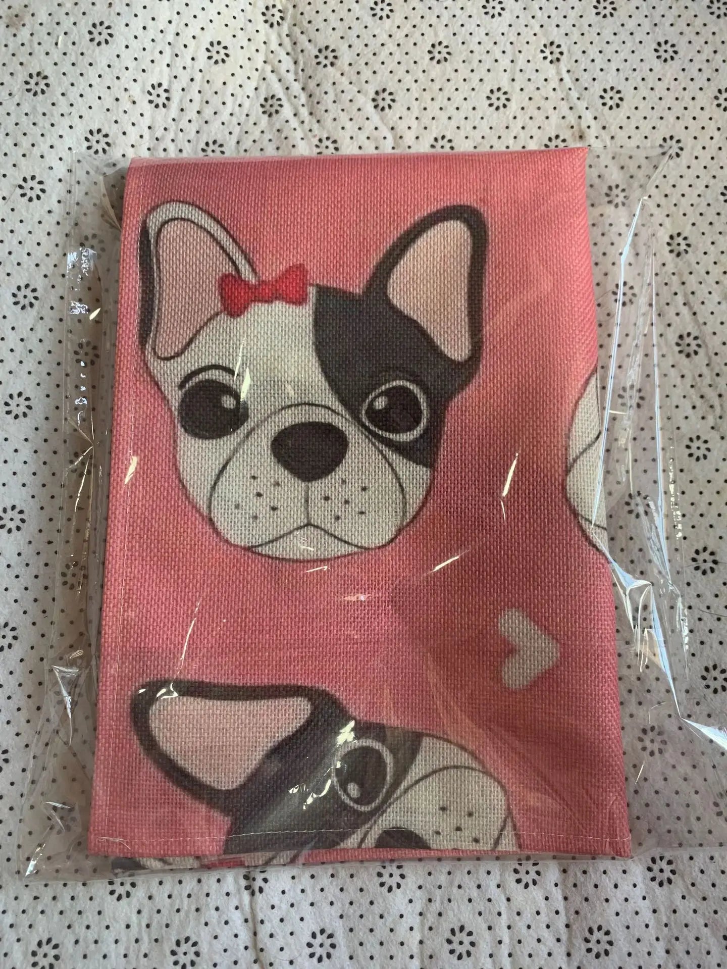 Cute Dog Pug Pattern Cotton Linen Sleeveless Chef Apron Kitchen Aprons Women Home Cooking Baking Waist Bib Pinafore 55x68cm