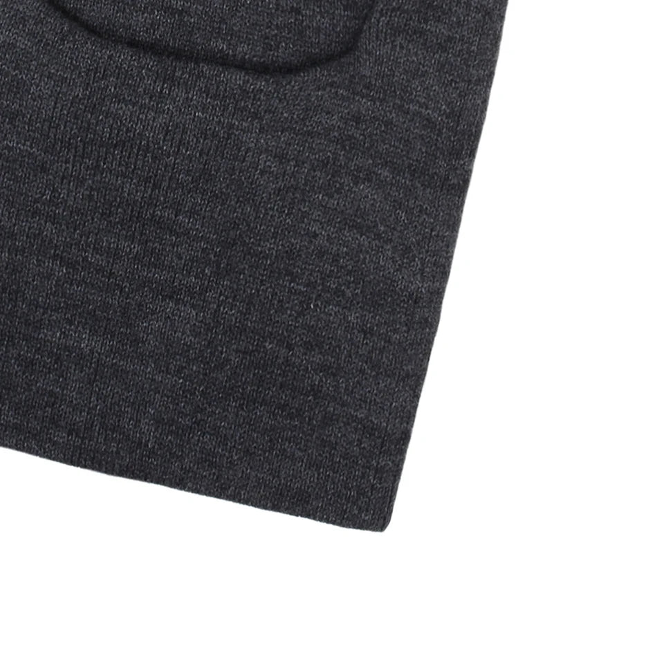 Kids Yarn Knit Balaclava Cap Autumn Winter Pullover Ear Protection Double Ball One-piece Baby Christmas Gift Hat