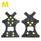 2pcs 10 Steel Studs Crampons Snow Grips Cleats for Ice and Snow Anti-Slip Rubber Traction Cleats Hiking Walking Climbing Jogging