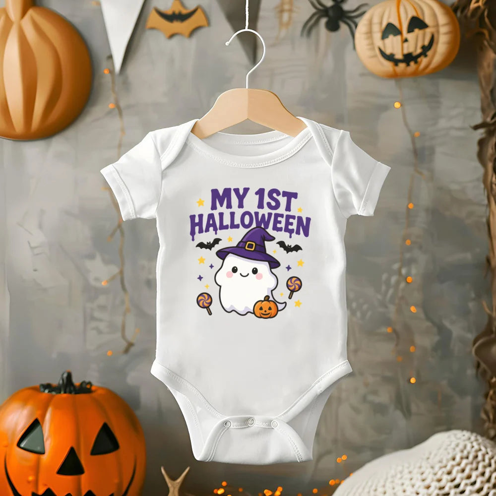 My 1st Halloween Baby Rompers Girls Boys Cute Bodysuit Toddler Halloween Costume Infant Clothes First Halloween Baby Gift