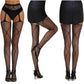 3 Pcs Pantyhose Fishnet Sexy Thigh-High Stockings Suspender Stockings for Women Garter Belt Stockings Hollow Out Pattern Tights