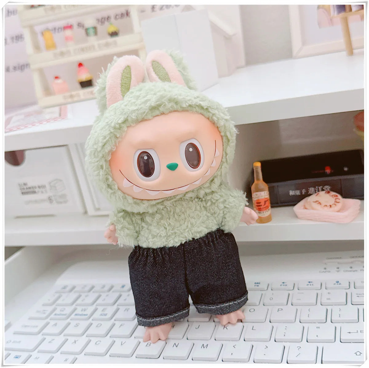 Doll Clothing Fashion Hoodie and Pants Set Korean