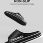 Feslishoet Women Letter Slippers Beach Slides Solid Color Mens Thick Sole Indoor Bathroom Anti Slip Shoes Summer Couple Sandals
