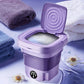8L Portable Folding Washing Machine Compact Travel Clothes Socks Underwear Cleaner Washer for Home Camping Camping Trips