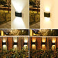 Outdoor LED Solar Garden Light Solar Wall Lamp Up And Down Luminous Waterproof Solar Powered Wall Washer Light Yard Street Decor