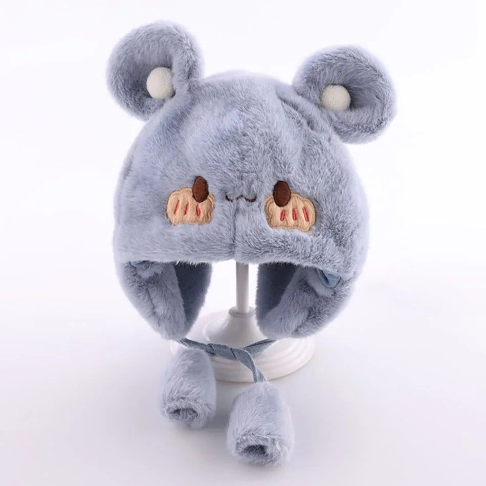 Comfy Plush Infant Hats with Ear Flaps Warm Winter Caps for Babies Designed Suitable Cold Weather Warmth Maximum Cozy and Style