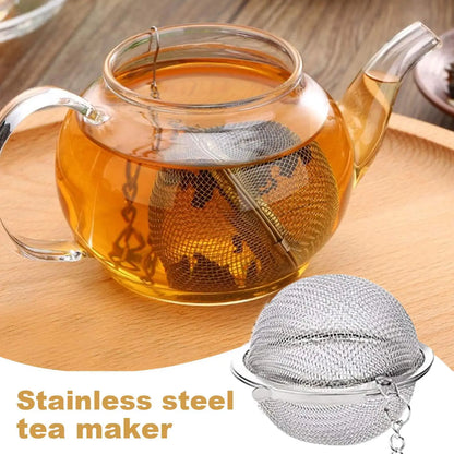 Tea Infuser Ball Stainless Steel Filter Ball Fine Mesh Tea Sieve for Matcha Coffee Baking Cooking Travel Work Kitchen Cocktail