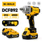 Brushless Impact Wrench 812N.m High Torque Cordless Electric Power Tool for Auto Repair/Construction For DeWalt 20V Battery Pin