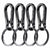 4Pcs Carabiner Clip Keychain Metal Carabiner Shape Key Ring Keyring Key Holder Clips Hook Holder Organizer for Car Keys Finder f