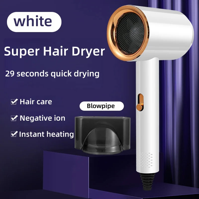 Professional hair dryer - Quick drying - Negative ion hair dryer - Hair care with constant temperature - Portable hair dryer