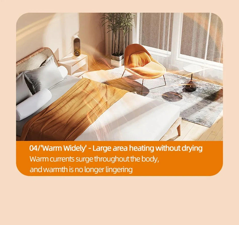 PTC Ceramic Space Heater E68/E68S Desktop Fan Heater 1200W With LED Display Touch/Remote Control Tip-Over Overheat Protection