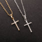 Cross Pendant Rhinestone Inlay Adjustable Necklaces Women Solid Color Solid Color Summer Pendant Necklace Jewellery Women