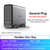 ORICO Personal Cloud NAS Storage SDVN 3.5"Data Securit Network Attached Storage with Automatic Cooling Fan Remote Access MetaBox