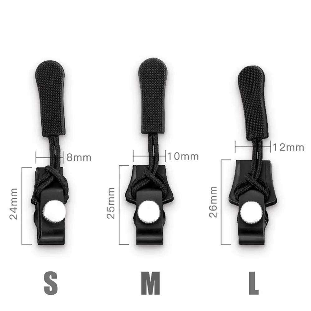 New 3 Different Size Zipper Repair Kit Removable Replacement Bad Buckle Instant Zipper Puller DIY Sewing Tools Zipper Head
