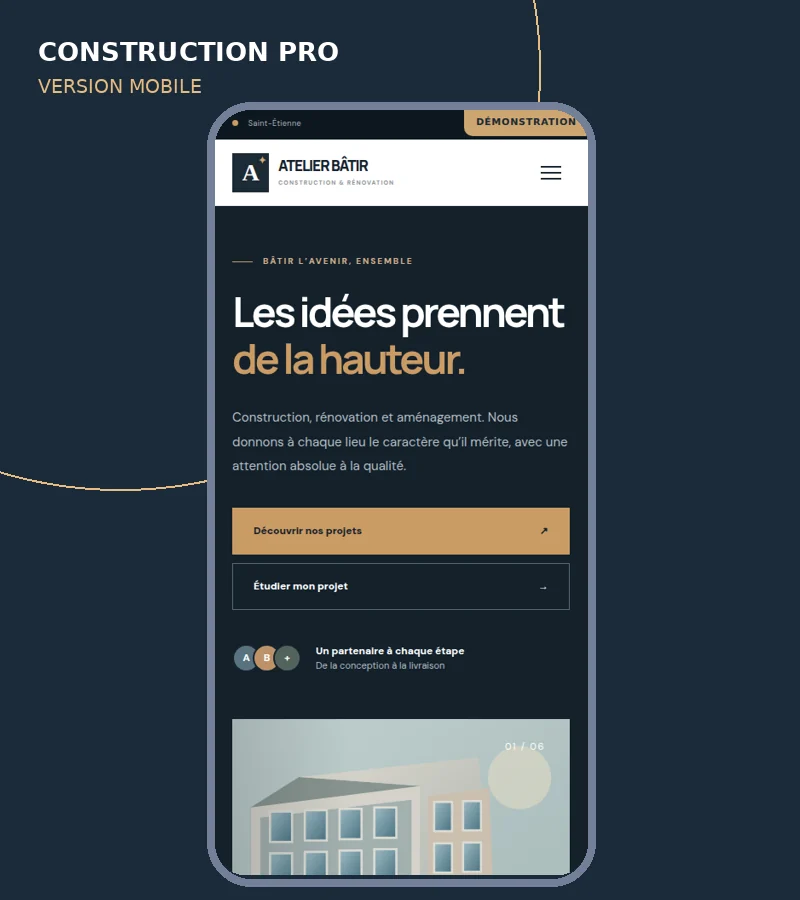 Getsy Construction Pro — PHP İnşaat Şirketi Scripti